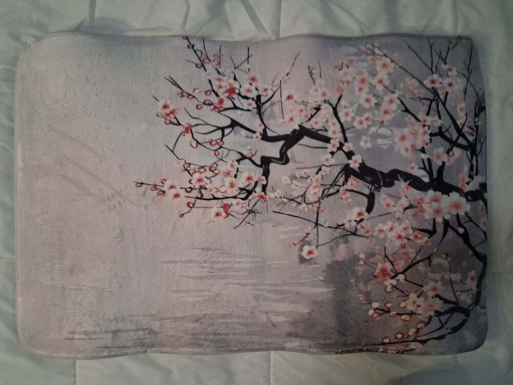 Cherry Blossoms Bath Mat Approx 34in W x 21in L